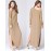 Women's Fashion Casual / Beach Slash Neck Loose Maxi Dress