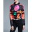 Women's Plus Size / Casual/Daily Vintage All Seasons ShirtPrint Shirt Collar Long Sleeve Yellow / Purple Polyester