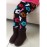 Girl's Fashion Sweet Joker Floral Print Thickening Warm Leggings  
