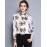 Women's Work Vintage Spring ShirtAnimal Print Shirt Collar Long Sleeve Red /
