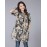 Women's Going out Street chic Fall Shirt,Print Shirt Collar Long Sleeve Blue / Red / Green Polyester Thin