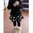 Girl's Casual/Daily Polka Dot Dress / LeggingsCotton / Spandex Winter Black  