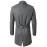Men's Solid Casual / Work Trench coat,Wool Blend Long Sleeve-Black / Gray