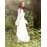 Women's Holiday / Casual/Daily Simple Loose / Swing Dress,Solid Round Neck Midi Long Sleeve White Cotton Spring / Fall Mid Rise