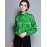 Women's Work Vintage Spring ShirtAnimal Print Shirt Collar Long Sleeve Red /