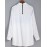 Women's Casual/Daily Vintage All Seasons ShirtPrint Shirt Collar Long Sleeve White Polyester Medium