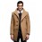 Men's Solid Casual / Formal / Plus Sizes Trench coat,Bamboo Fiber / Polyester Long Sleeve-Blue / Brown