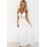 Women's Sexy / Simple Patchwork Chiffon Dress , Halter Maxi Polyester