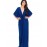 Women's Casual/Daily Sexy Ruched Slim Plus Size / Sheath Dress,Solid Deep V Maxi ? Length Sleeve