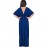 Women's Casual/Daily Sexy Ruched Slim Plus Size / Sheath Dress,Solid Deep V Maxi ? Length Sleeve