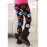 Girl's Fashion Sweet Joker Floral Print Thickening Warm Leggings  