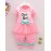 Girl's Cotton Spring/Autumn Casual Bowknot Cartoon Patchwork Long Sleeve T Shirt And Pants Two-piece Set  