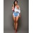 Women's Sexy Simple Boat Neck Off Shoulder Floral Print Summer Blouse