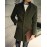 Men's Long Sleeve Long Coat , Cotton Pure