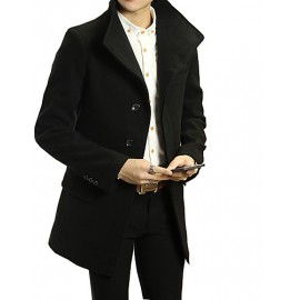 Korean winter suit collar wool coat's British styl..