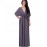 Women's Casual/Daily Sexy Ruched Slim Plus Size / Sheath Dress,Solid Deep V Maxi ? Length Sleeve