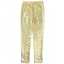 Gold/White/Pink/Wine Mermaid Tail Fish Scale Leggings Pencil Pants Causal Legging for 3-10 yrs Girls Kid   Gold/White/Pink/Wine Mermaid Tail Fish Scale Leggings Pencil Pants Causal Legging for 3-10 yrs Girls Kid