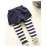 Girl's Casual/Daily Striped PantsCotton Winter Black / Pink  