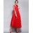Women's Party/Cocktail Vintage A Line Dress Round Neck Maxi Long Sleeve Red / White Polyester All Seasons