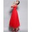 Women's Party/Cocktail Vintage A Line Dress Round Neck Maxi Long Sleeve Red / White Polyester All Seasons