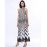 Women's Black & White Stripes Sexy Sleeveless Maxi Dress