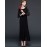 Women's Sexy Lace Halter Hollowing Round Neck Long Sleeve Party Cocktail Long Dress