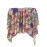 Women's Multicolor Print Off Shoulder Apricot Crop Top