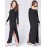 Women's Fashion Casual / Beach Slash Neck Loose Maxi Dress