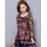 Women's Plus Size / Going out / Casual/Daily Street chic Spring / Fall BlousePrint Round Neck Long Sleeve