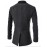 Men's Casual/Daily Simple CoatSolid Shirt Collar Long Sleeve Fall / Winter Black / Gray Cotton Thick