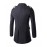 Men's Military Style Slim Badges Woolen Coat,Cotton / Polyester Long Sleeve-Black / Gray