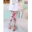 Girl's Casual/Daily Print Pants,Polyester Summer Blue / Pink / Red / White  