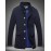Men's Fashion Single-Breasted Solid Woolen Coat