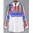 Women's Casual/Daily Vintage All Seasons ShirtPrint Shirt Collar Long Sleeve White Polyester Medium