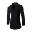 Men's Korean Slim Simple Gentleman Dress Long Section Woolen Coat,Cotton / Polyester Long Sleeve-Black / Gray