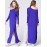 Women's Fashion Casual / Beach Slash Neck Loose Maxi Dress