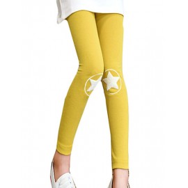 Girl's Casual/Daily Solid LeggingsCotton / Spandex Spring / Fall Pink / Yellow / Gray  