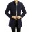 Men's Solid Casual / Formal Trench coatBamboo Fiber / Polyester Long Sleeve-Black / Blue / Yellow