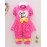 Girl's Cotton Spring/Autumn Casual Bowknot Cartoon Patchwork Long Sleeve T Shirt And Pants Two-piece Set  
