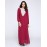 Women's Simple Loose / Chiffon Dress,Solid Round Neck Maxi Long Sleeve Blue / Red / Black / Green Polyester Fall