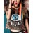 Women's Going out / Club Punk & Gothic Spring / Summer T-shirt,Polka Dot / Print Round Neck Short Sleeve