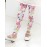 Girl's Casual/Daily Floral Leggings,Cotton Summer / Spring / Fall Green / Pink / White  