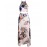 Women's Vintage Sexy Beach Print Cute Plus Sizes Micro Elastic Sleeveless Maxi Dress (Microfiber)