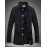 Men's Fashion Single-Breasted Solid Woolen Coat